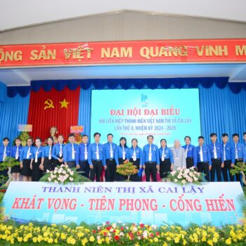 Thanh niên tôn giáo tiêu biểu tại Đại hội Liên Hiệp Thanh niên Việt Nam thị xã Cai Lậy nhiệm kỳ 2024 – 2029